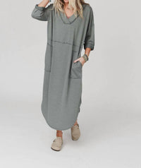 Three Bird Nest - Nest Meadow Long Sleeve Slit Maxi Dress