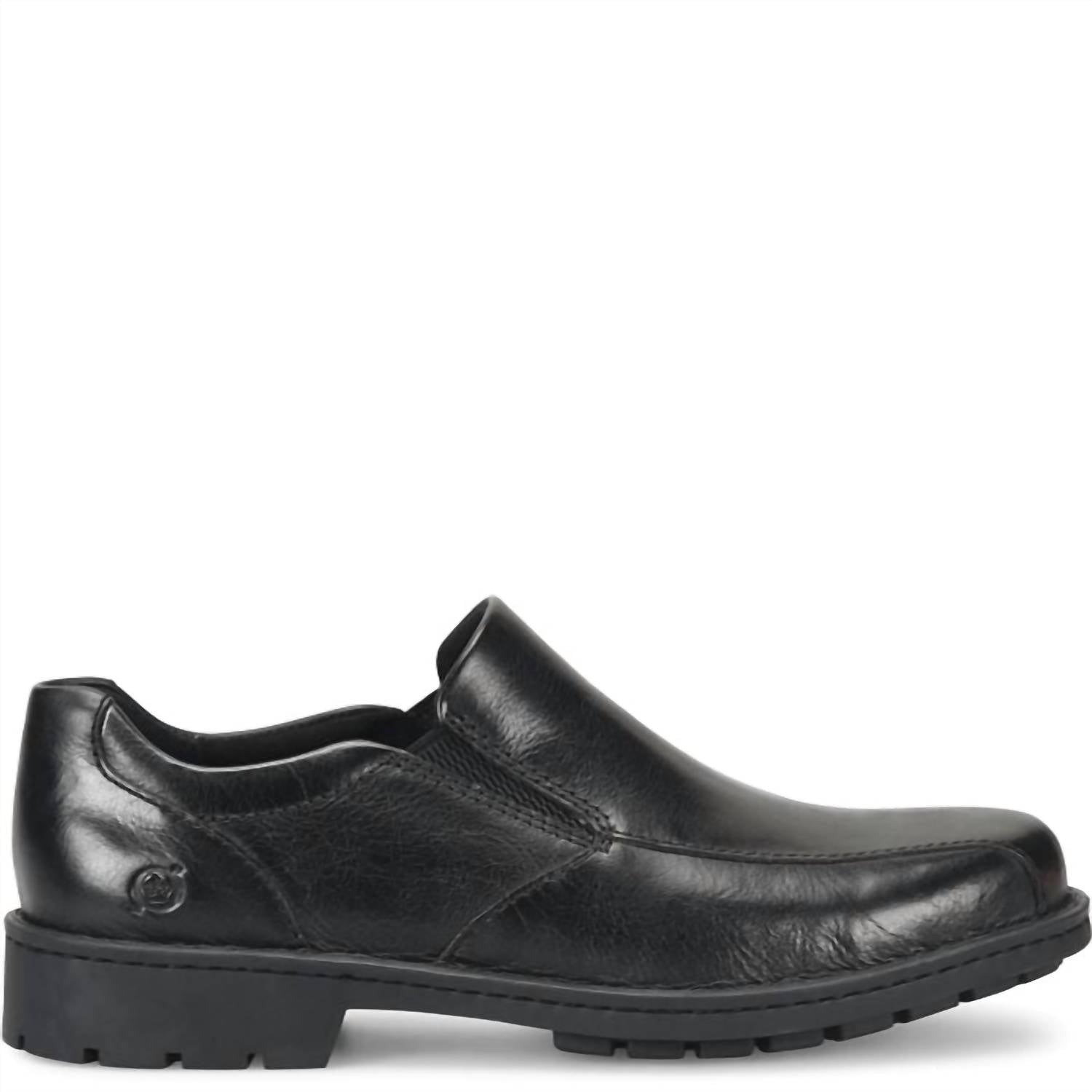 Born Men's Laken Slip On in black - men's loafer - alternate view