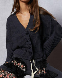 Pol - Crochet Button Down Cardigan