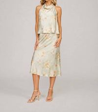 Lucy Paris - Barbara Satin Skirt