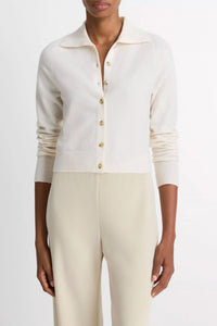 Vince - Button Up Polo Cardigan