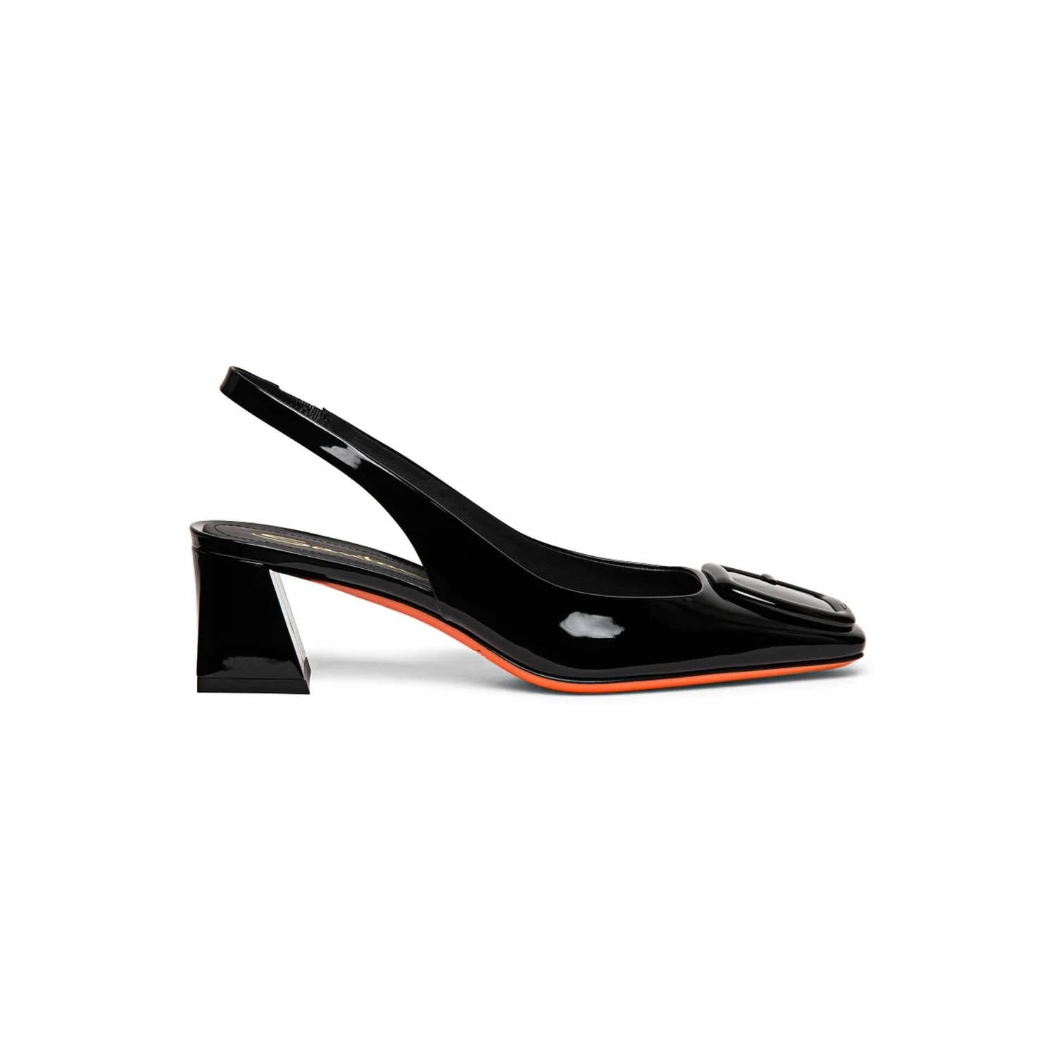 Santoni - Women's Buckle-shape Slingback Pump