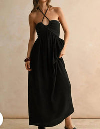 Miou Muse - Gauze Crochet Dress
