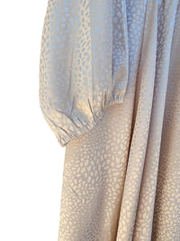 Umgee - Women's Animal Print Satin Long Sleeve Dress