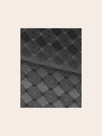V. FRAAS Women's Geo Metallic Plisse Scarf in sand - women's scarf - alternate view