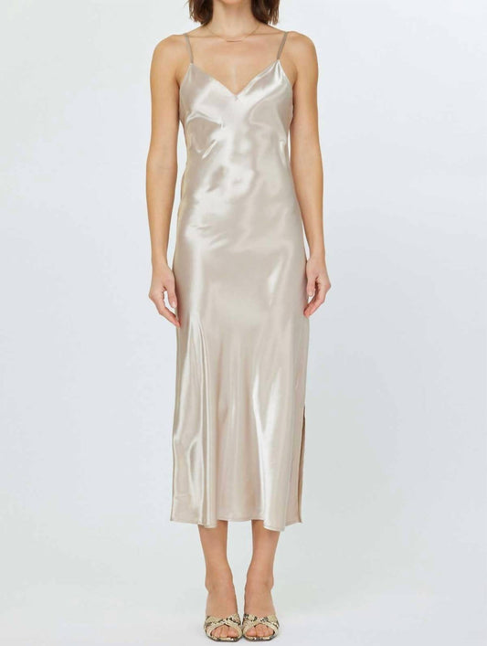 Nyland - Rozlyn Chunky Pointelle Sweater & Satin Dress Set