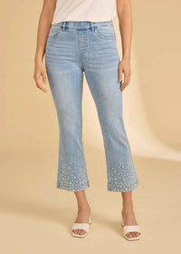 Fdj - Pull-on Boot Crop Denim Jeans