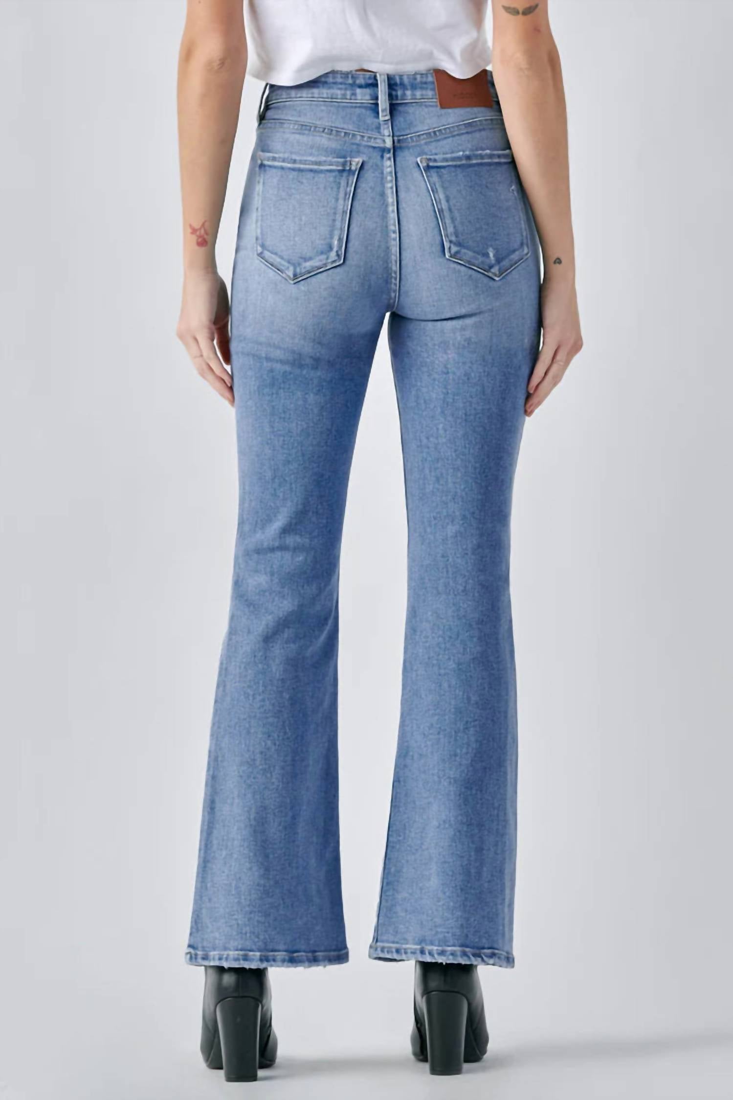Hidden - Happi High Rise Flare Jean