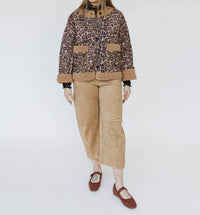 Klesis - Animal Print Quilted Jacket
