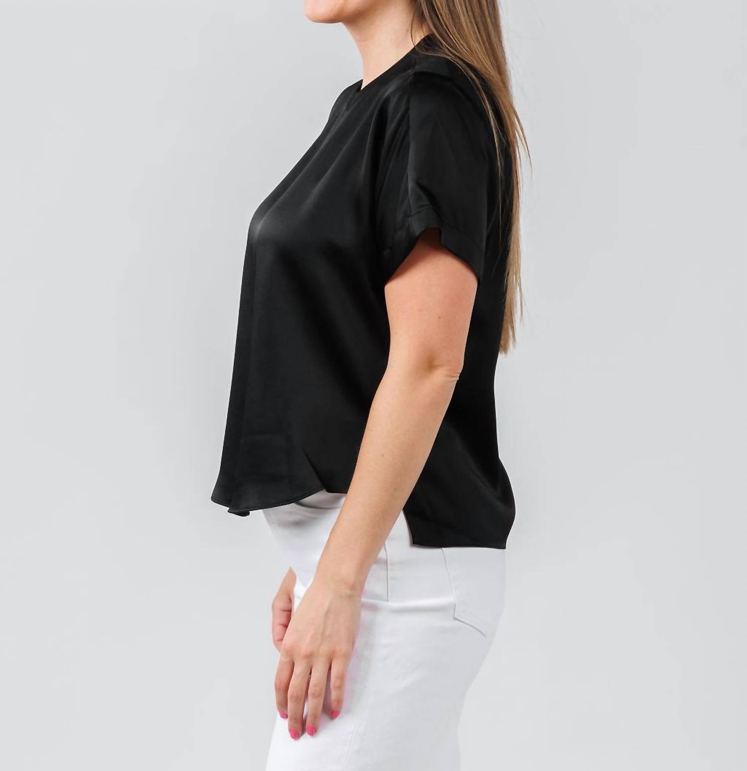 Simkhai - Addy Short Sleeve Knit Back T-Shirt