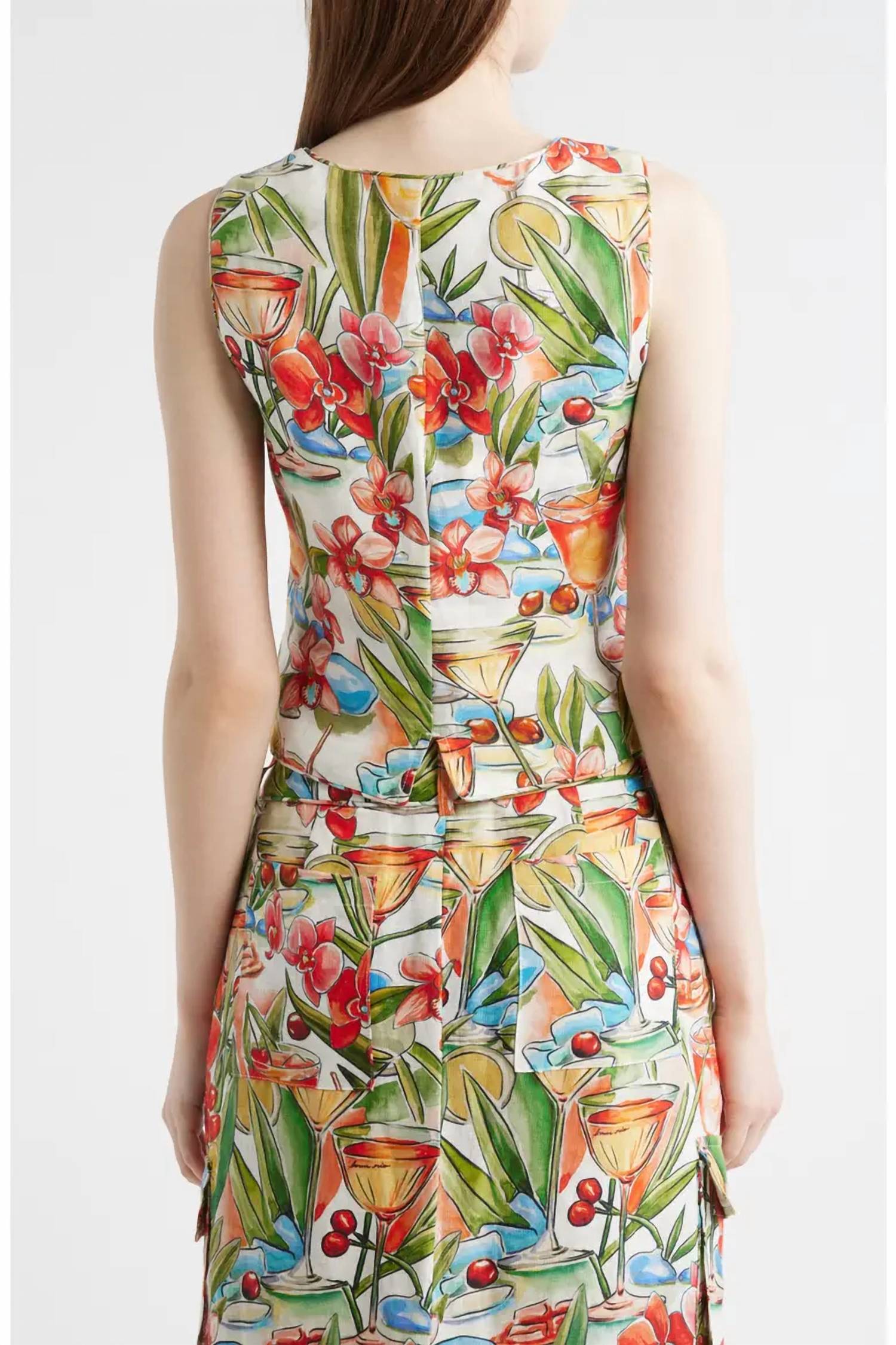 Farm Rio - Cocktail Print Linen Vest