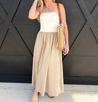 Blu Pepper - Two Toned Midi Dress