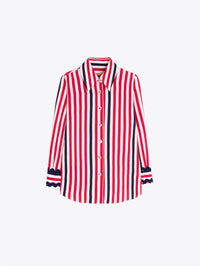 Vilagallo - Striped Shirt With Wavy Cuffs