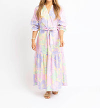 Karlie - Floral V-neck Maxi Dress