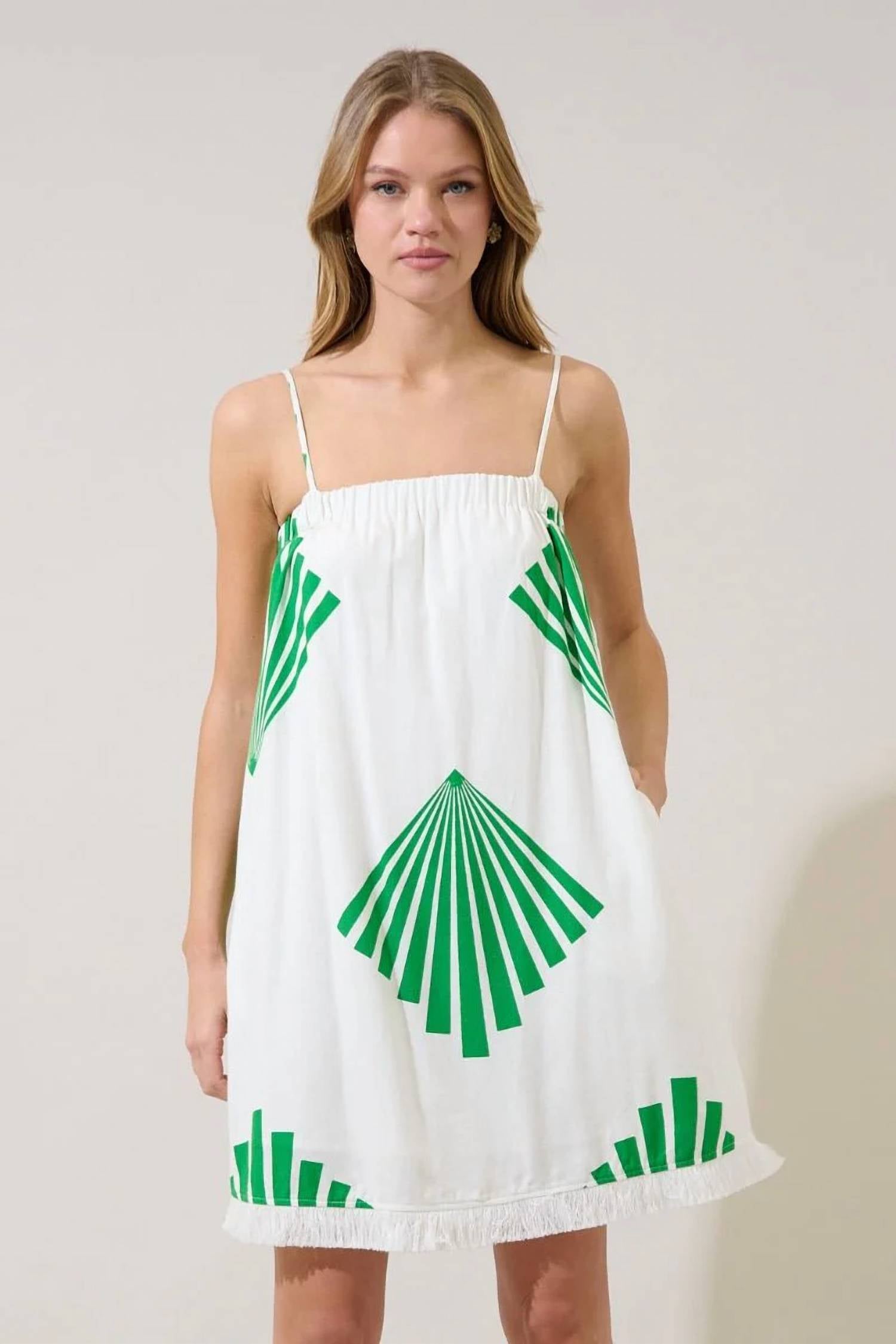 Sugarlips - Katie Summer Breeze Fringe Mini Dress