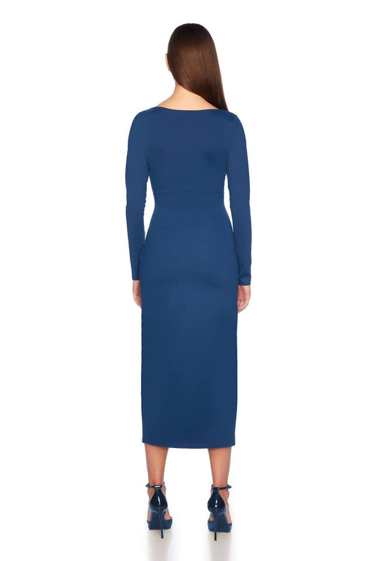 Susana Monaco - Wrap Long Sleeve Midi Dress