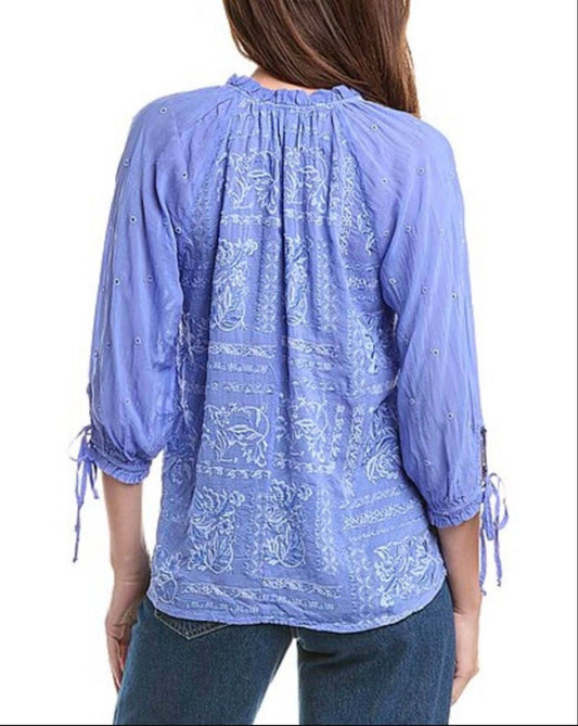 Johnny Was - YIPRIANNE BONITA EMBROIDERED BLOUSE
