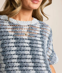 Z Supply - Ballast Crochet Stripe Top