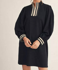 Jodifl - Josselyn Striped Trim Dress