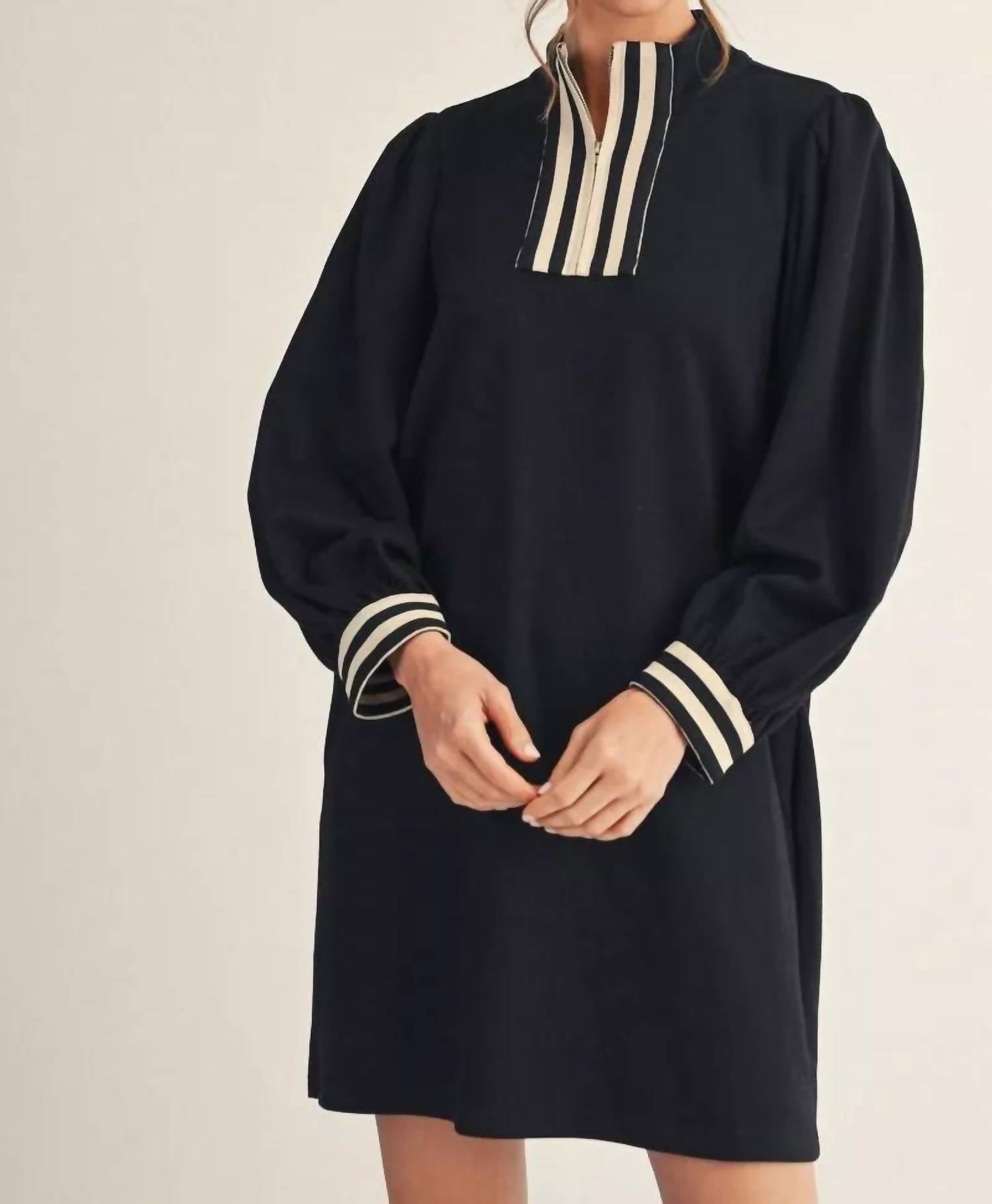Jodifl - Josselyn Striped Trim Dress