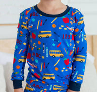 Rufflebutts - Kids School House Long Sleeve Pajama Set