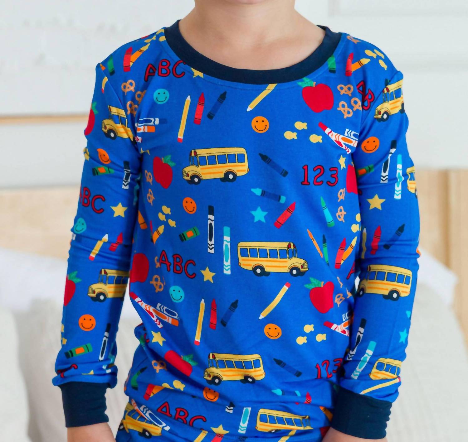 Rufflebutts - Kids School House Long Sleeve Pajama Set