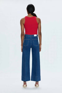 Pistola - Penny High Rise Ankle-length Pintuck Jean