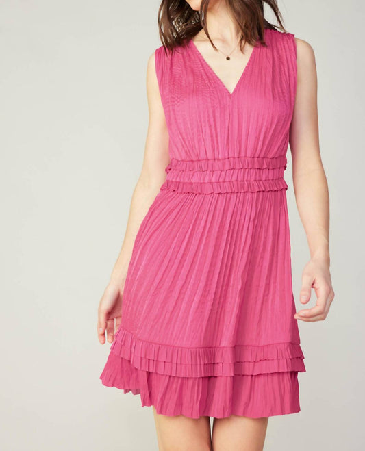 Current Air - Aurora Crinkled Pleated Mini Dress