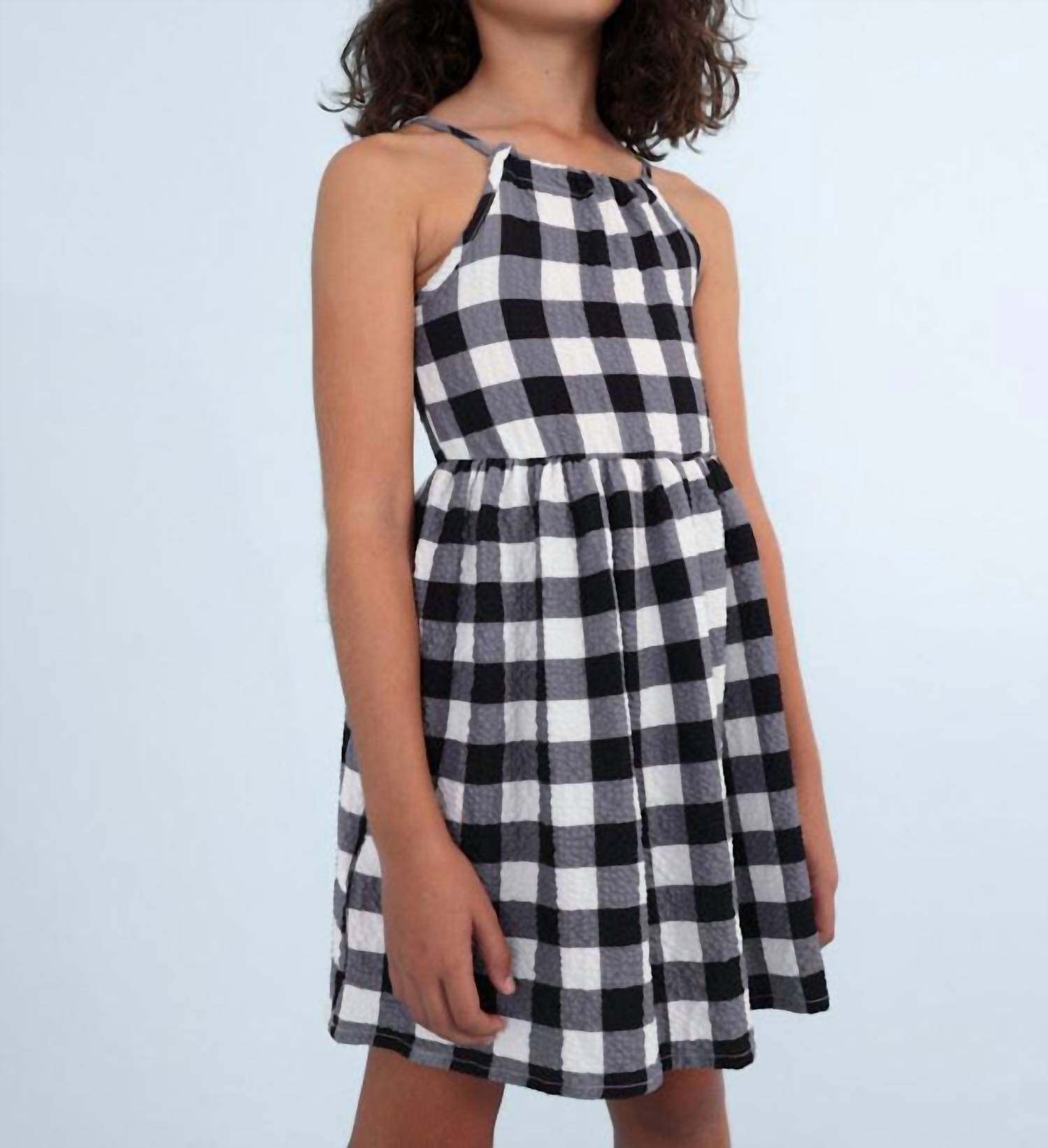 Mayoral - Kid's Gingham Crinkle Dress