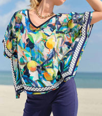 Dolcezza - V-neck Handerchief Top