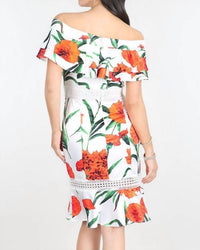 Nikibiki - Blossoms Off Shoulder Ruffle Dress