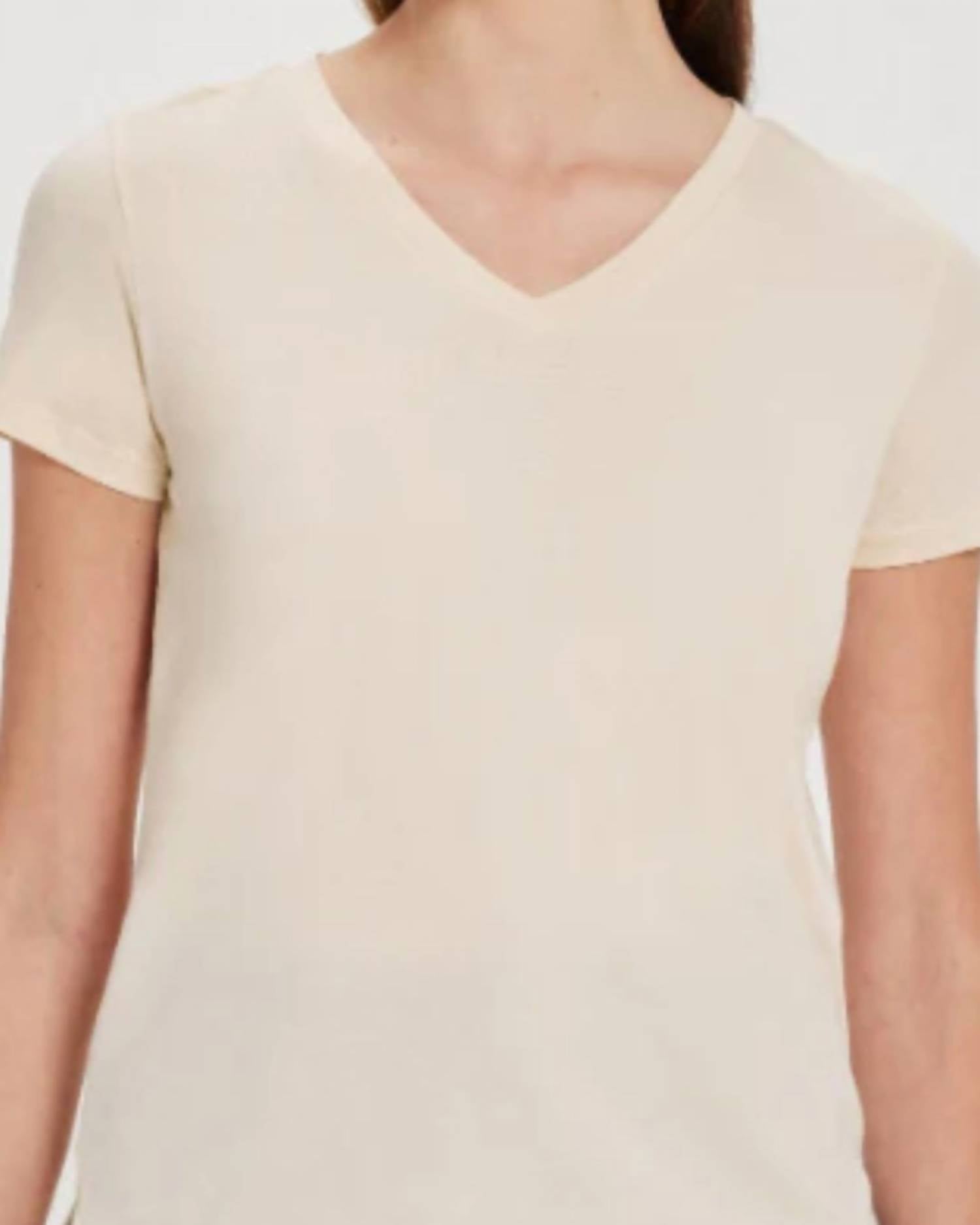 Goldie - Short Sleeve Organic Boy V-neck Tee