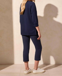Tribal - 3/4 Sleeve Tunic With Pockets