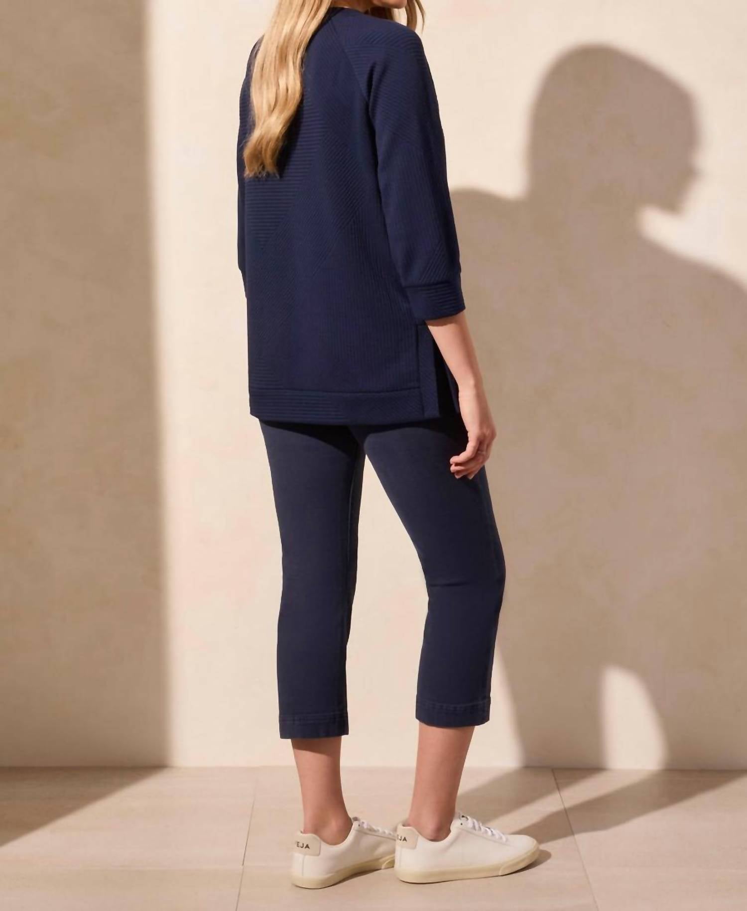 Tribal - 3/4 Sleeve Tunic With Pockets