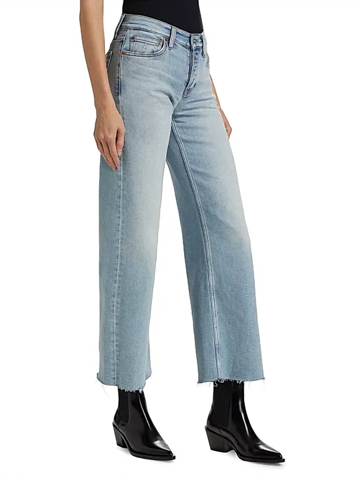 Re/Done - Mid-rise Stretch Wide-leg Crop Jeans
