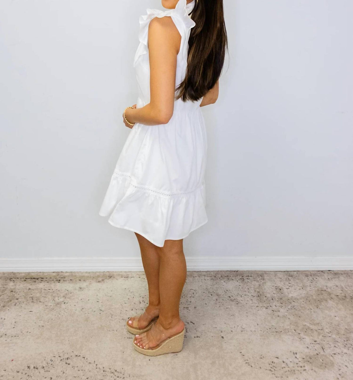 Tcec - Fit And Flare Button Up Mini Dress