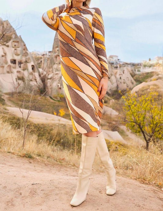 Dolcezza - Cowl Neck Midi Dress