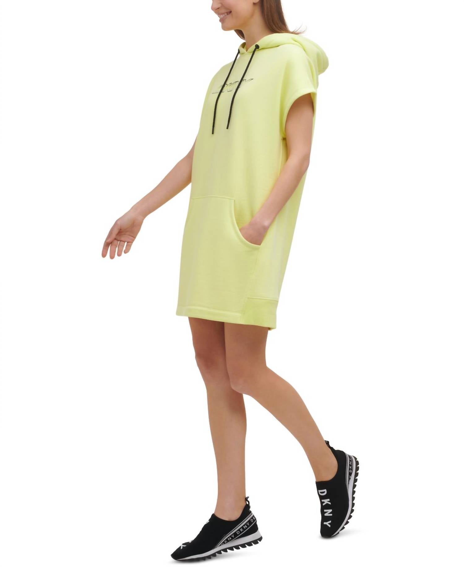 Dkny - Ombre Logo Hooded Sneaker Dress
