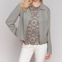 Charlie B - Linen Button Up Jacket