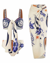 Sweetkama - Women's Tropical Ruffle Bikini Set