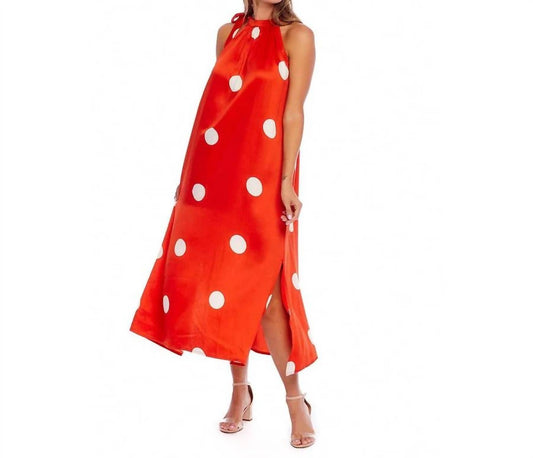 Mudpie - Lowe Bow Tie Dot Maxi Dress