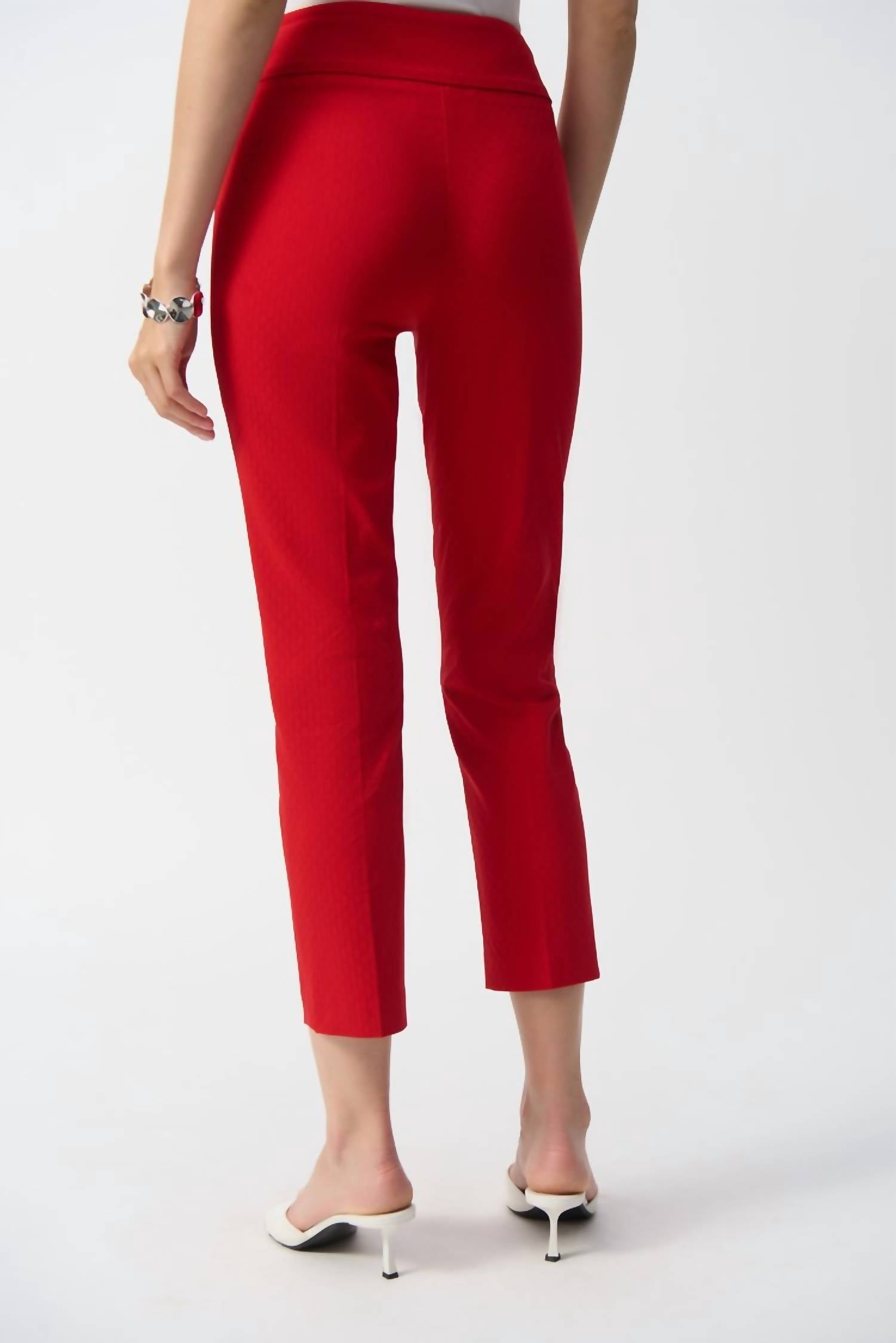 Joseph Ribkoff - Textured Jacquard Crop Pull-on Pants