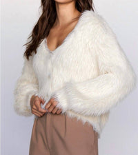 Storia - Beatrix Faux Fur Cardigan