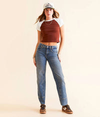 Free People - Risk Taker High Rise Straight Jeans