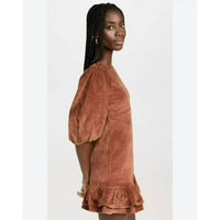 Bytimo - Corduroy Mini Flounce Dress