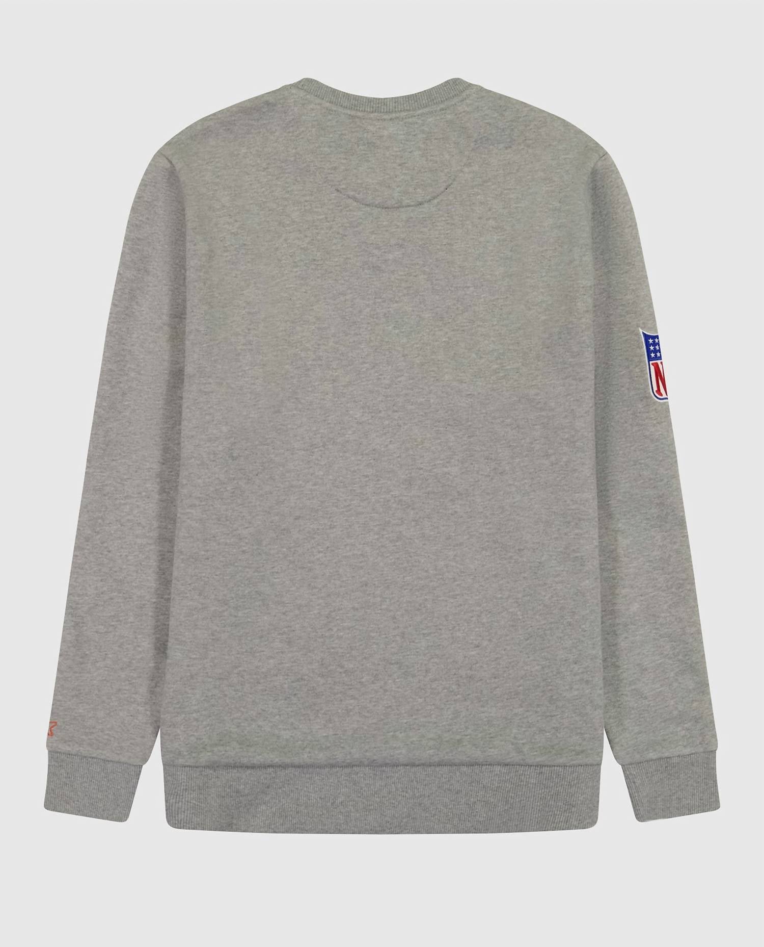 Starter - Men's Denver Broncos Crew Neck Sweatshirt With Zip Pockets