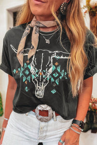1 The Woman - Aztec Western Graphic T Shirt
