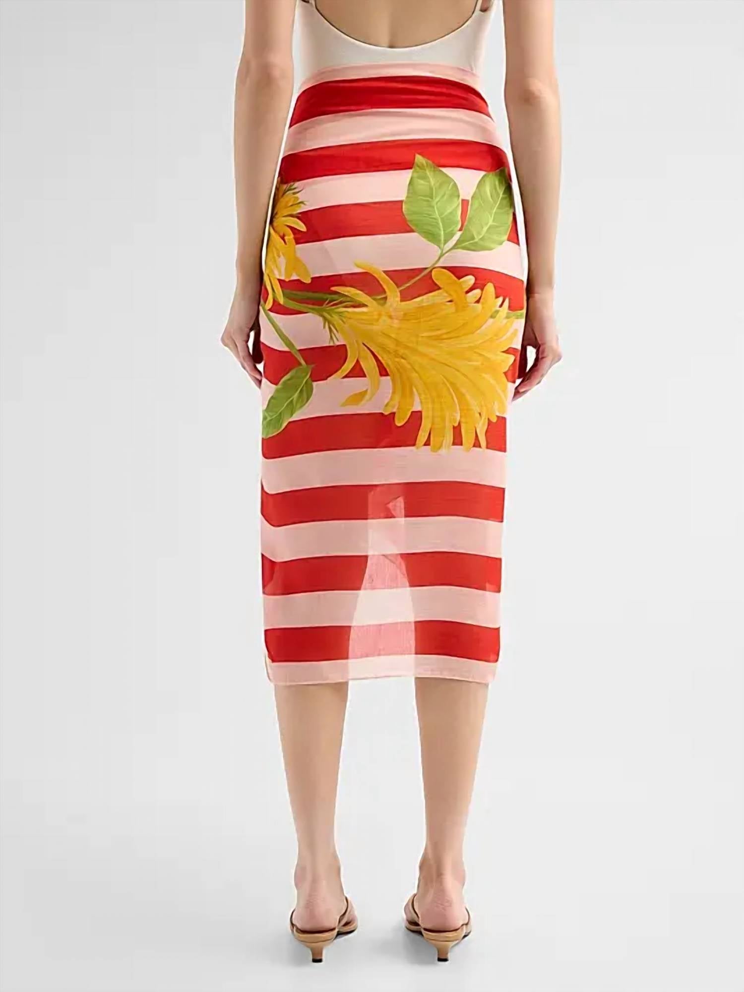Verandah - Silk Cotton Pareo Skirt