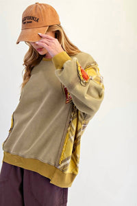 Little Secret Of Mine - Heart Full of Sunshine Patch Sweatshirt