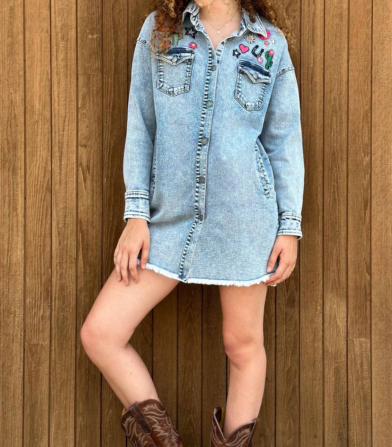 Billy T - Gittyup Embroidered Dress